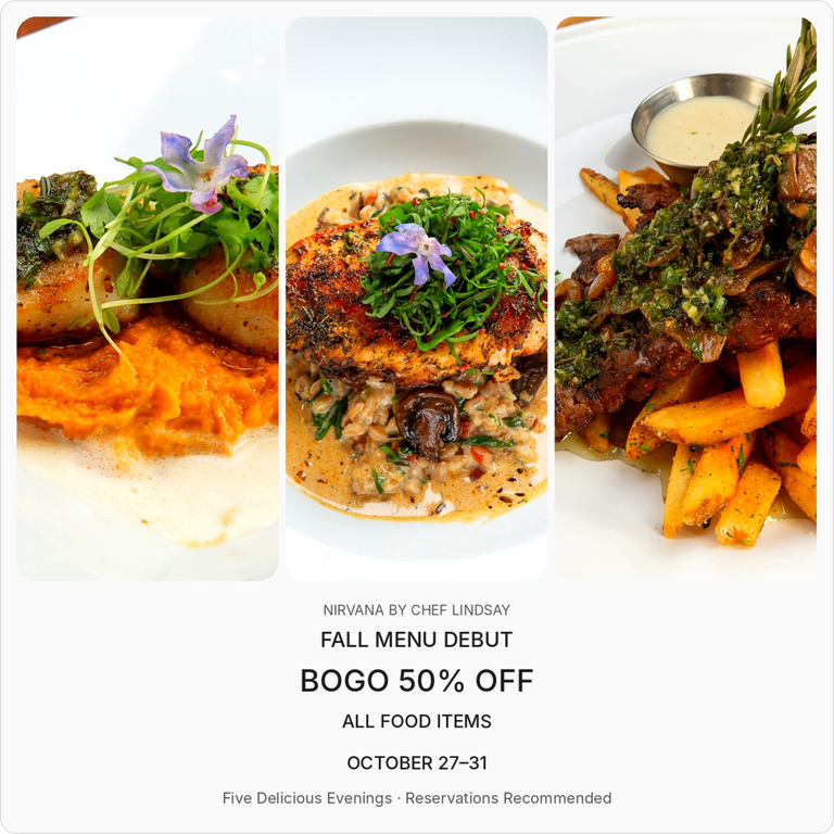 It's Back! Fall Menu Debut + BOGO 50% OFF!