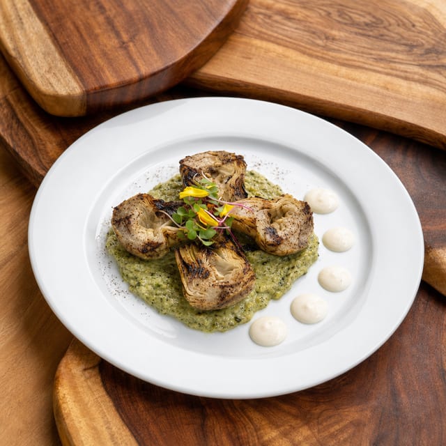 Grilled Artichoke Hearts.