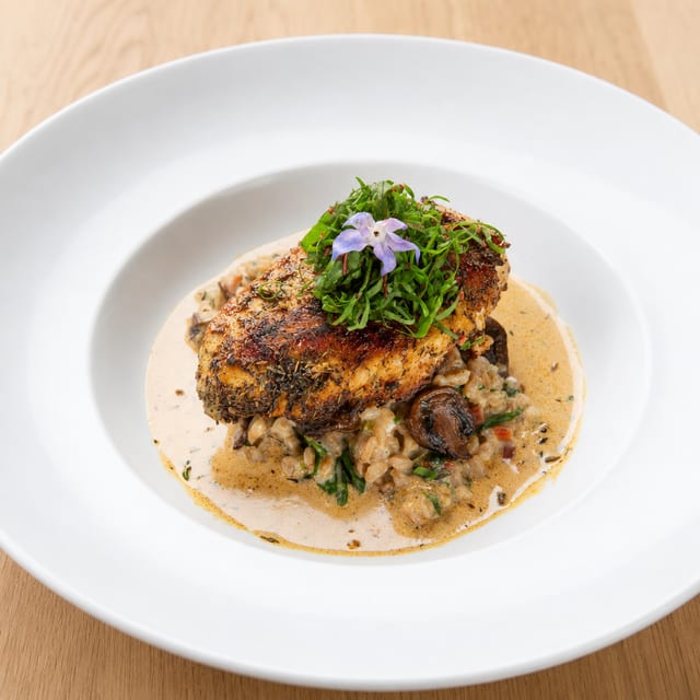 Roasted Organic Chicken Breast.