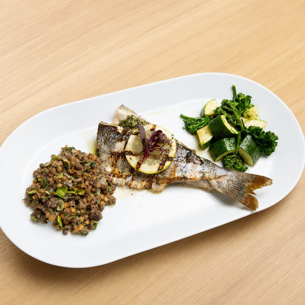Herb Grilled Branzino.