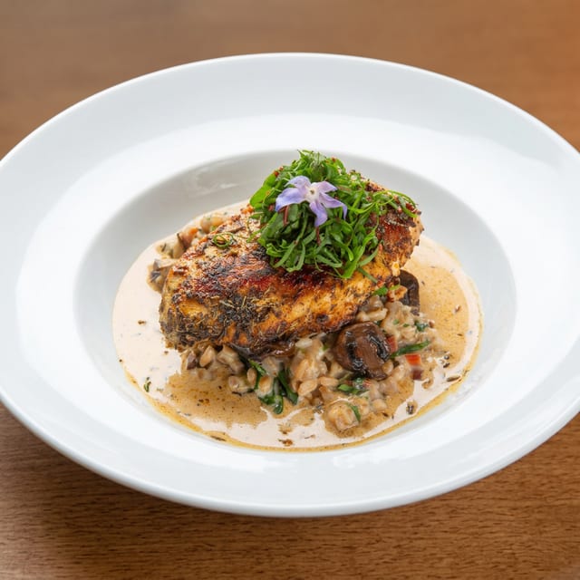 Roasted Organic Chicken Breast.